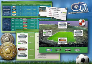 Online Fussball Manager Stadion